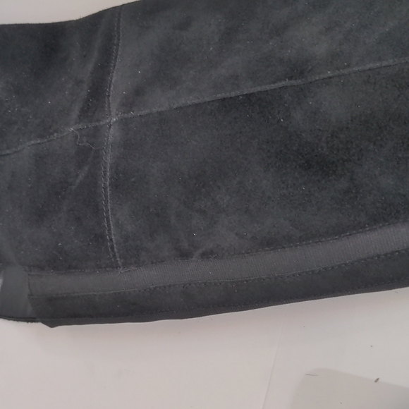 𝅺marc Fisher Over The Knee Black Suede Heel Boots 6.5 - Picture 10 of 12